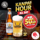Yakiniku Like - 50% OFF Sapporo Beer - Singapore Promo