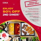 COCA - 50% Off 2nd Diner - Singapore Promo