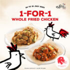 Chir Chir - 1-FOR-1 Whole Fried Chicken - Singapore Promo