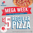 Domino's Pizza - $5 Regular Pizza -Singapore Promo