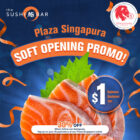 The Sushi Bar - $1 Salmon Sashimi - Singapore Promo