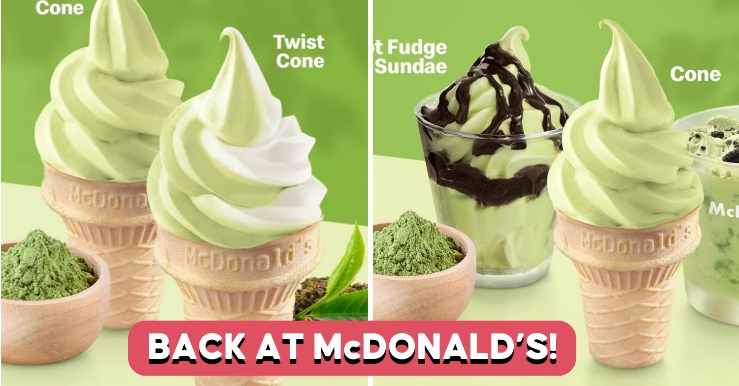 Mcdonalds Matcha Soft Serve Returns Including Hot Fudge Matcha Sundae