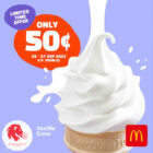 McDonald's - 50 Cents Vanilla Cone - Singapore Promo