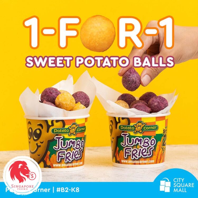 Potato Corner - 1-FOR-1 Sweet Potato Balls - Singapore Promo