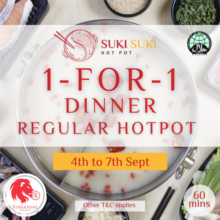 Suki-Suki Thai Hot Pot - 1-FOR-1 Dinner Regular Buffet - Singapore Promo