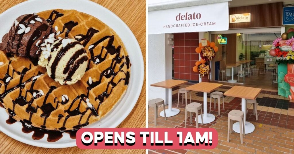 This New Tampines Cafe Has Matcha Mochi Waffles And Kopi Toast Gelato Singapore Promo