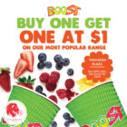 Boost Juice Bars - $1 Popular Range Drink - Singapore Promo