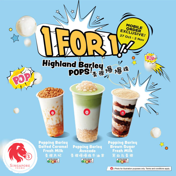 LiHO - 1-FOR-1 Highland Barley POPS - Singapore Promo