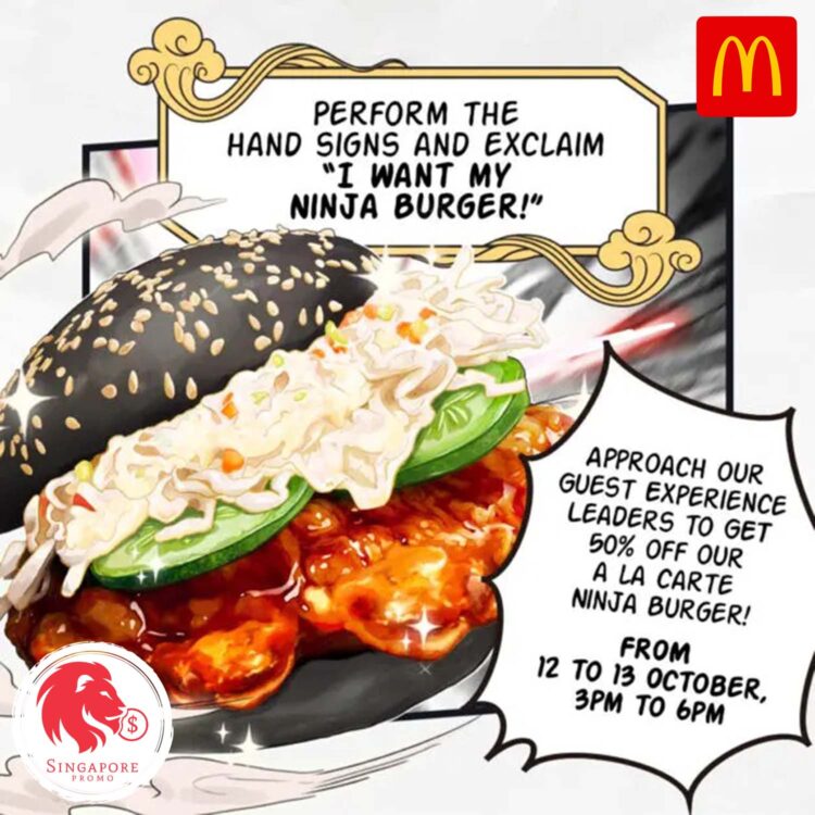 McDonald's - 50% OFF Ninja Burger - Singapore Promo