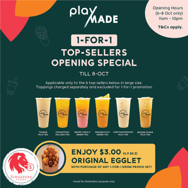 Playmade - 1-FOR-1 Top Sellers - Singapore Promo