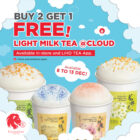 LiHO - BUY 2 FREE 1 Light Milk Tea @Cloud - Singapore Promo