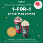 Starbucks - 1-for-1 Christmas Drinks - Singapore Promo