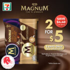 7-Eleven - 2 for $5 Magnum Ice Cream - Singapore Promo