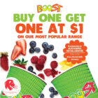 Boost Juice Bar - Buy 1 Get 1 FREE at $1 - Singapore Promo