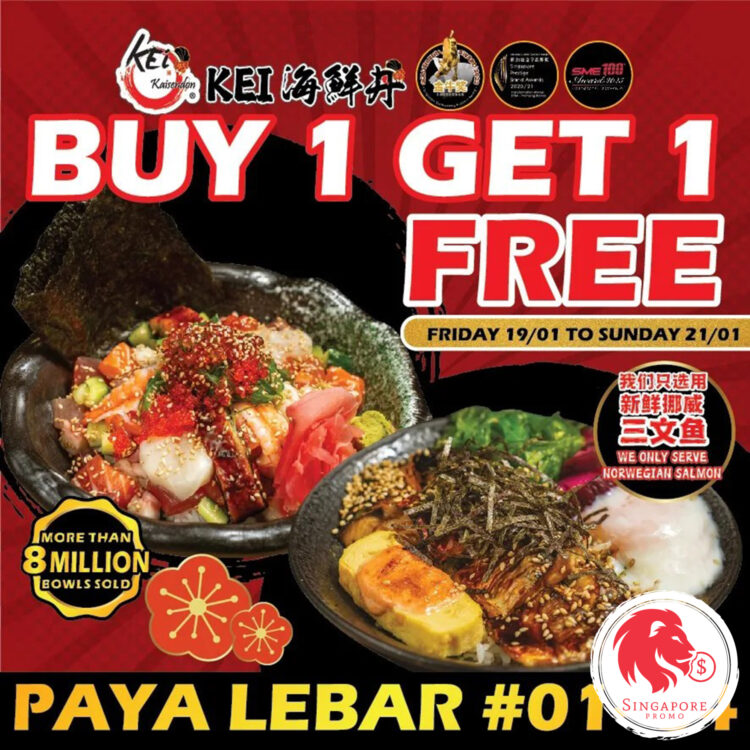 Kei Kaisendon - Buy 1 Get 1 FREE Deal - Singapore Promo