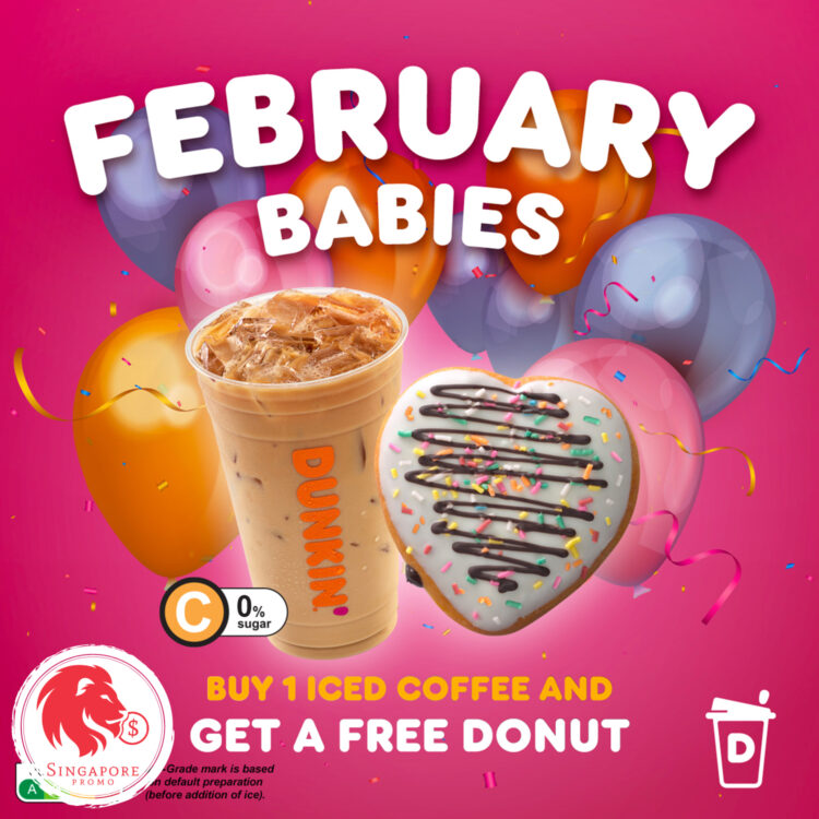 Dunkin' Donuts - FREE Donut - Singapore Promo