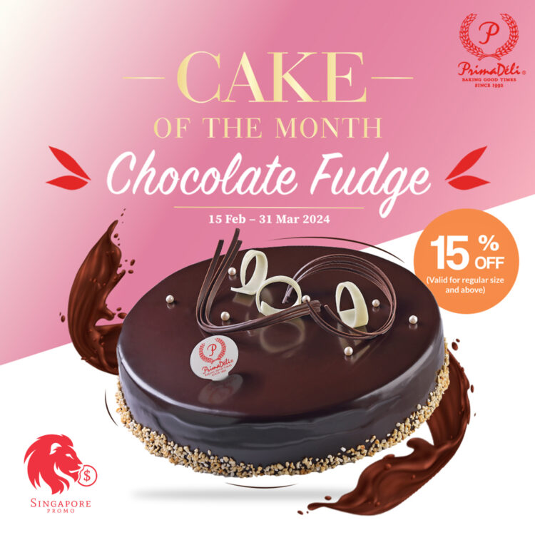PrimaDeli - 15% OFF Chocolate Fudge Cakes - Singapore Promo