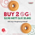 Krispy Kreme - $2.90 for 2 Original Glazed - Singapore Promo