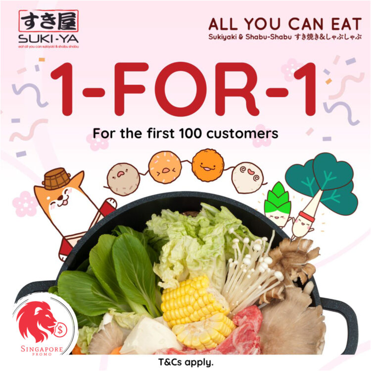 Suki-Ya - 1-FOR-1 Dinner Buffet - Singapore Promo