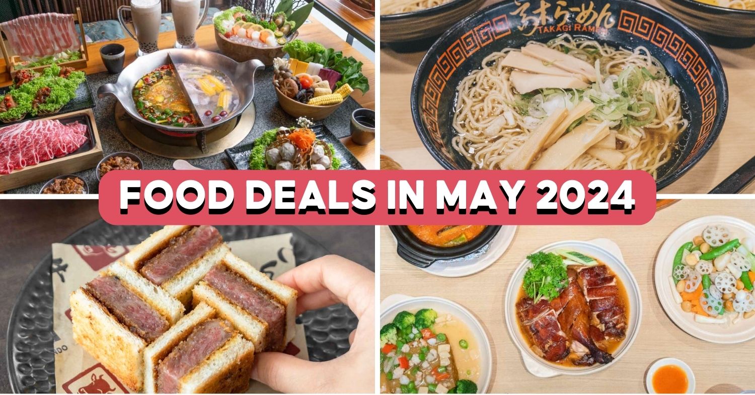 10 Food Deals To Check Out In May 2024—1For1 Sushi, 30 Off Hotpot