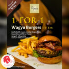 Ryan's Kitchen - 1-FOR-1 Wagyu Burger - Singapore Promo