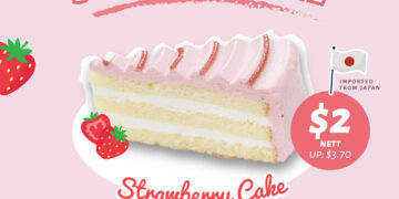 Yoshinoya - $2 Strawberry Cake - Singapore Promo