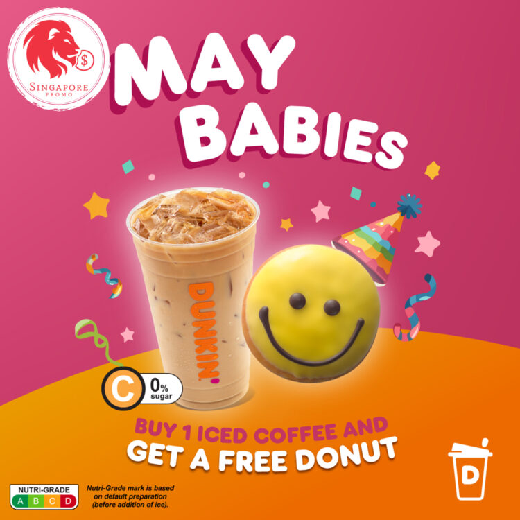 Dunkin' Donuts - FREE Donut - Singapore Promo