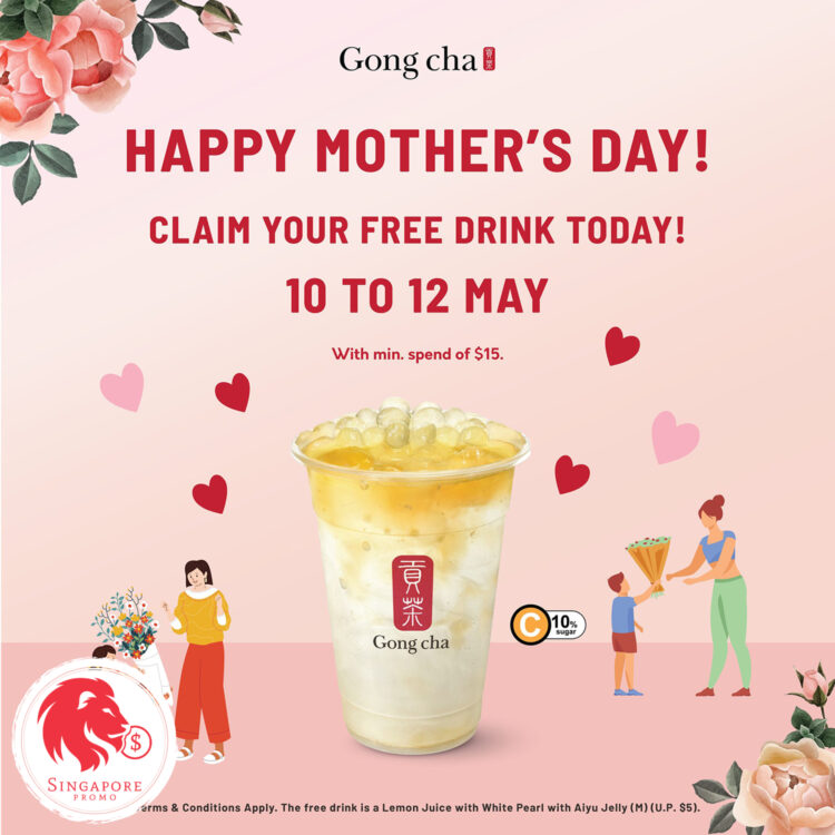 Gong Cha - FREE Lemon Juice - Singapore Promo