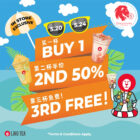 LiHO Tea - BUY 1 2ND 50% 3RD FREE - Singapore Promo