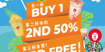 LiHO Tea - BUY 1 2ND 50% 3RD FREE - Singapore Promo