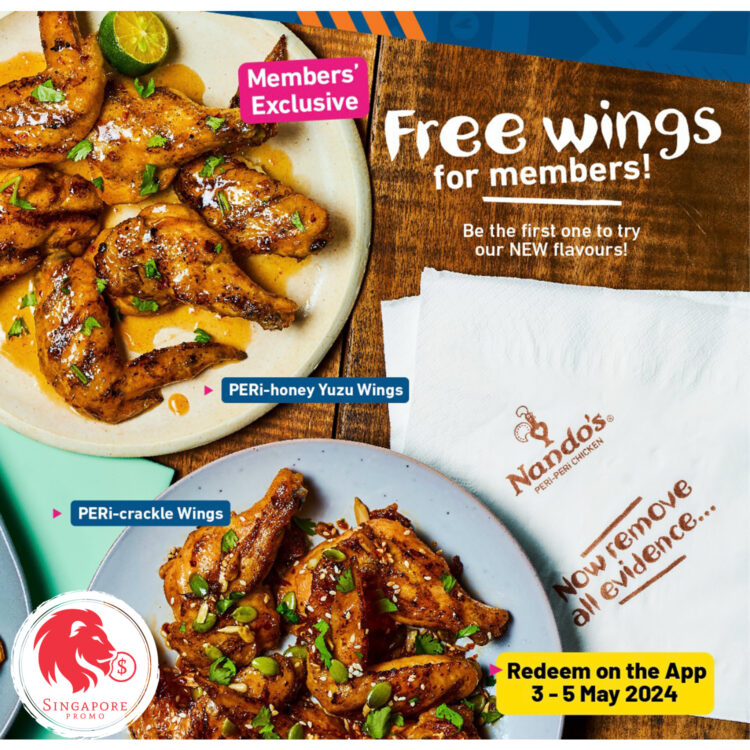 Nando's - FREE Wings - Singapore Promo