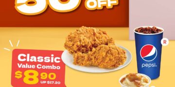 Texas Chicken - UP TO 50% OFF Value Combo Deals - Singapore Promo
