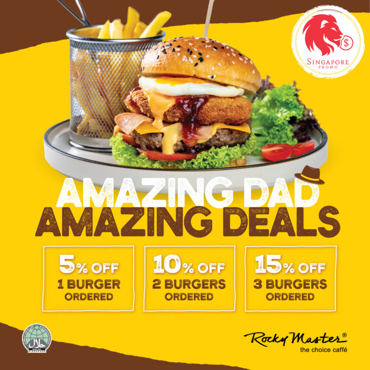 Rocky Master - UP TO 15% OFF Burgers - Singapore Promo