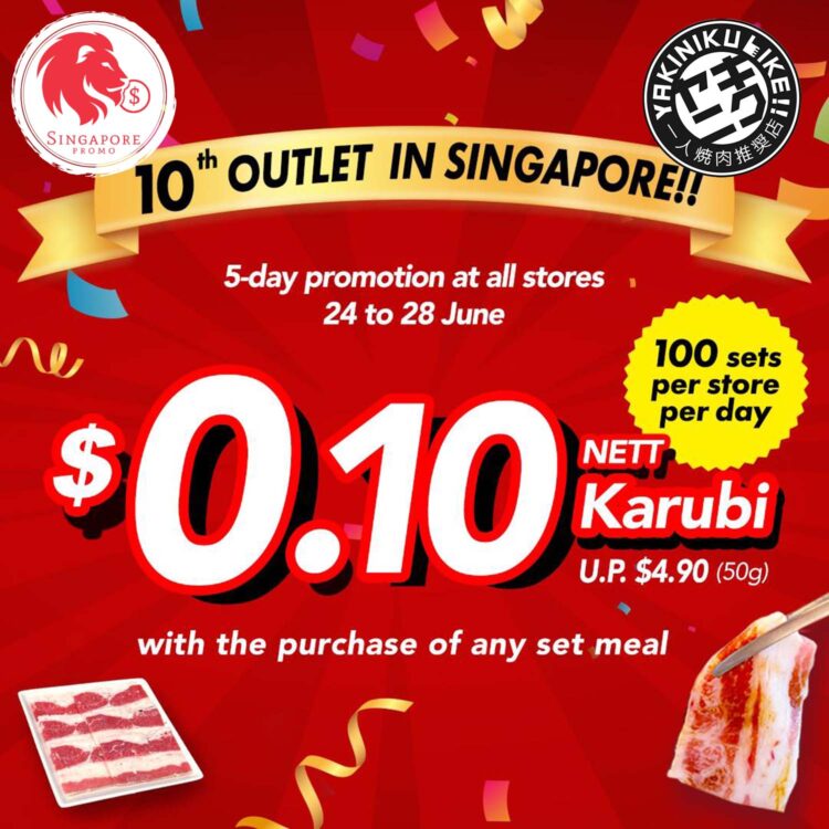 Yakiniku Like - $0.10 Karubi - Singapore Promo