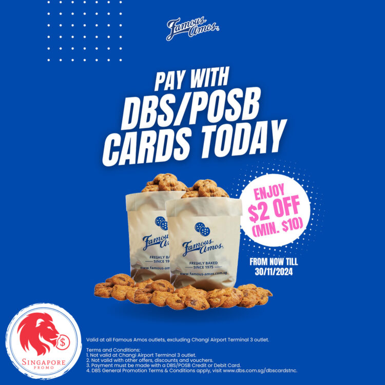 Famous Amos - $2 OFF Famous Amos - Singapore Promo