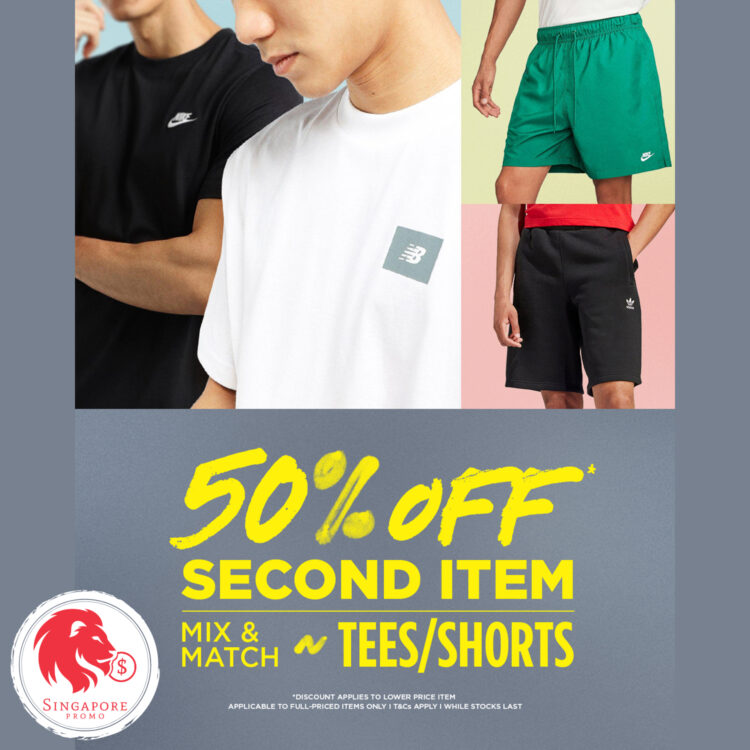 JD Sports - 50% OFF Second Item - Singapore Promo