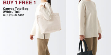 MUJI - Buy 1 Get 1 Canvas Tote Bag - Singapore Promo