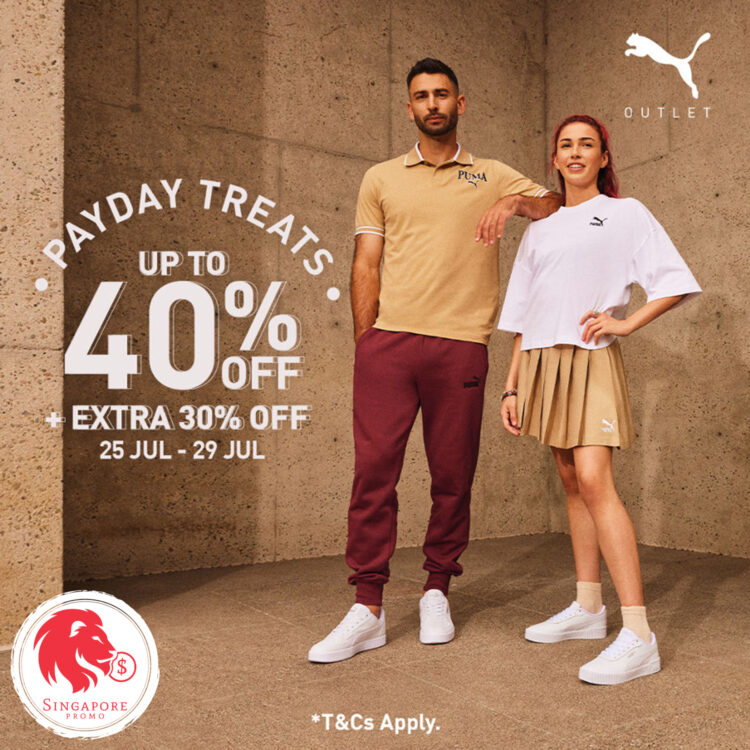 Puma - UP TO 40% OFF + EXTRA 30% OFF PUMA - Singapore Promo