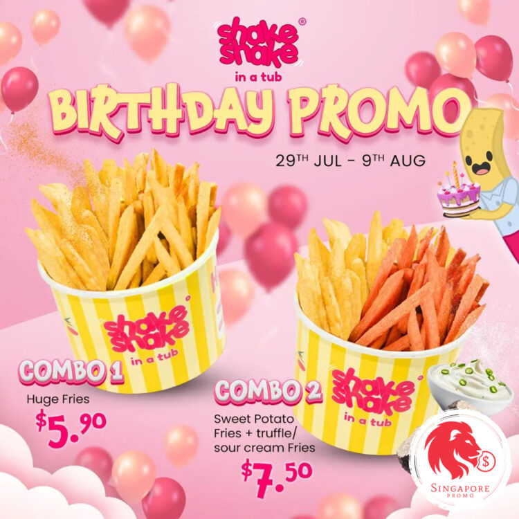 Shake Shake In A Tub - $5.90 Combo - Singapore Promo