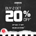 Foot Locker - Buy 2 Get 20% OFF Foot Locker - Singapore Promo