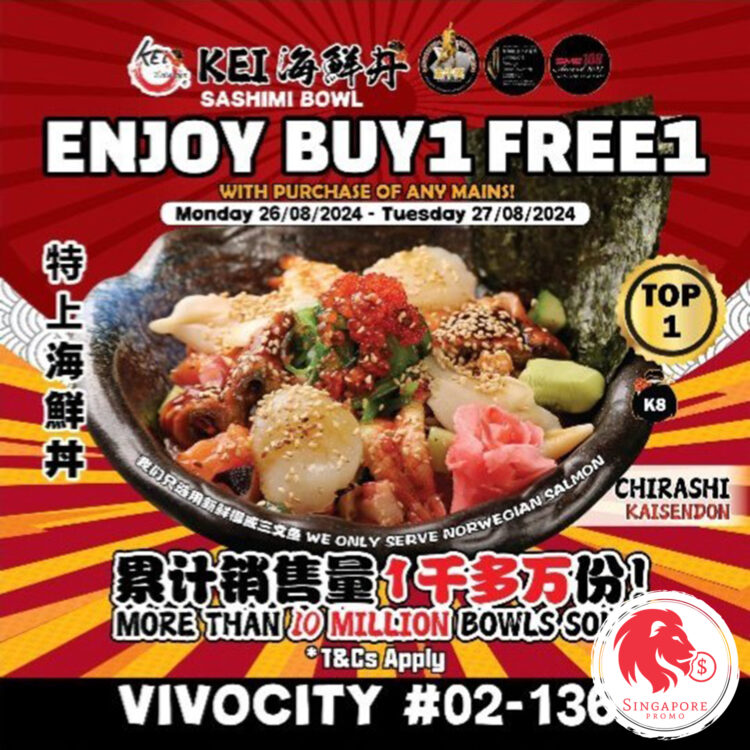 Kei Kaisendon - Buy 1 Get 1 FREE Donburi - Singapore Promo