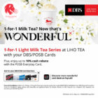 LiHO Tea - 1-FOR-1 Milk Tea - Singapore Promo