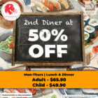 Shin Minori - 50% off Second Diner - Singapore Promo