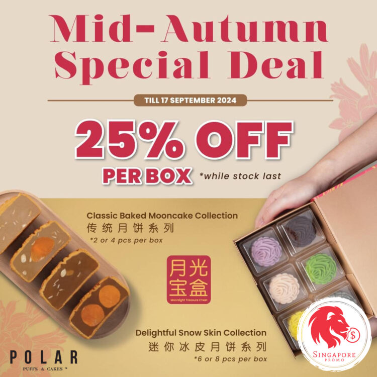 Polar Puffs & Cakes - 25% OFF Mooncakes - Singapore Promo