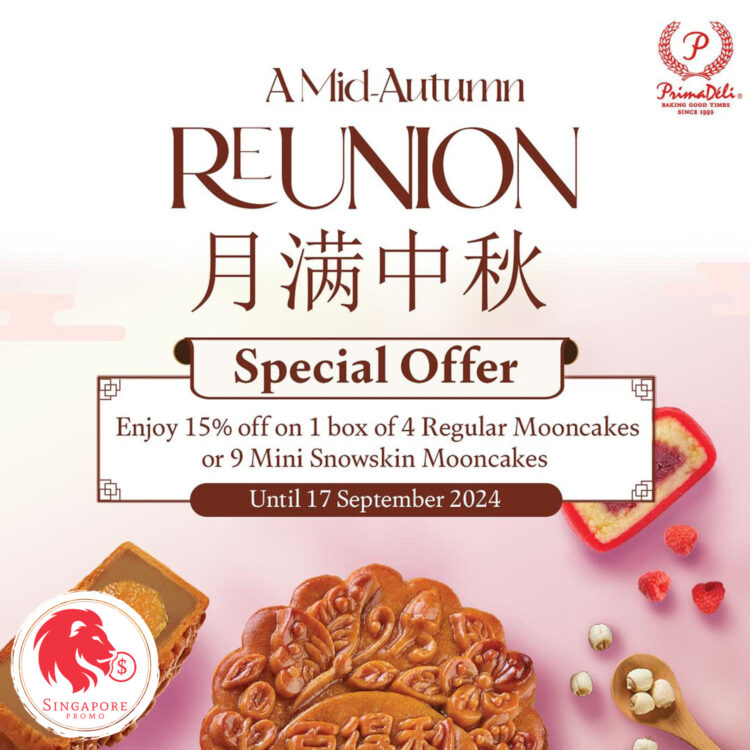 PrimaDéli - 15% OFF Mooncake Boxes - Singapore Promo