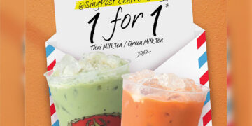 ChaTraMue Singapore - 1-FOR-1 Thai _ Green Milk Tea - Singapore Promo