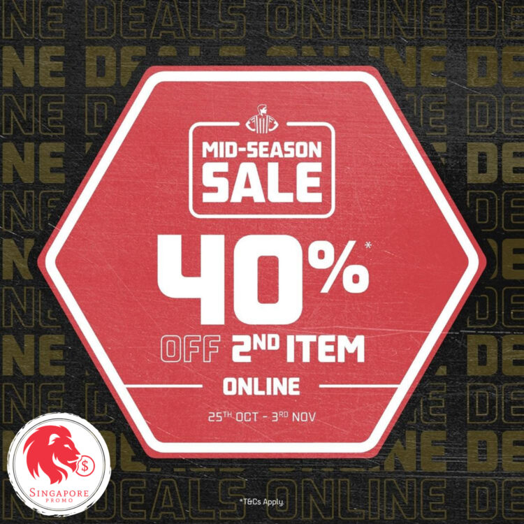 Foot Locker - 40% OFF 2nd Item - Singapore Promo