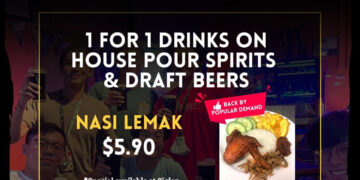 Georges - 1-FOR-1 House Pour Spirit & Draft Beers - Singapore Promo