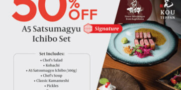 Kou Teppan & Haku Sushi - 50% OFF Lunch Special - Singapore Promo