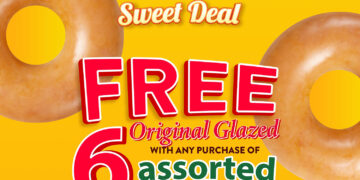 Krispy Kreme - Free 6 Glazed Doughnuts - Singapore Promo